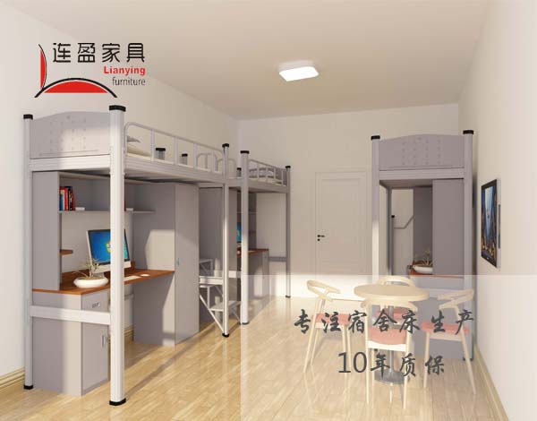 煙臺學(xué)生雙層公寓床,節(jié)省空間小能手！